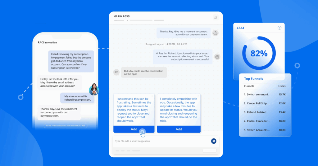 Knowledge base e live chat AI per una compagnia assicurativa